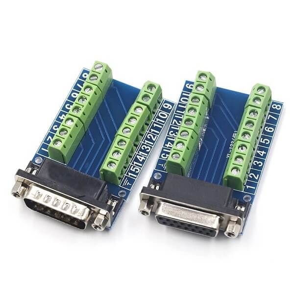 Перехідник DB15 – клемники під кабель 15pin